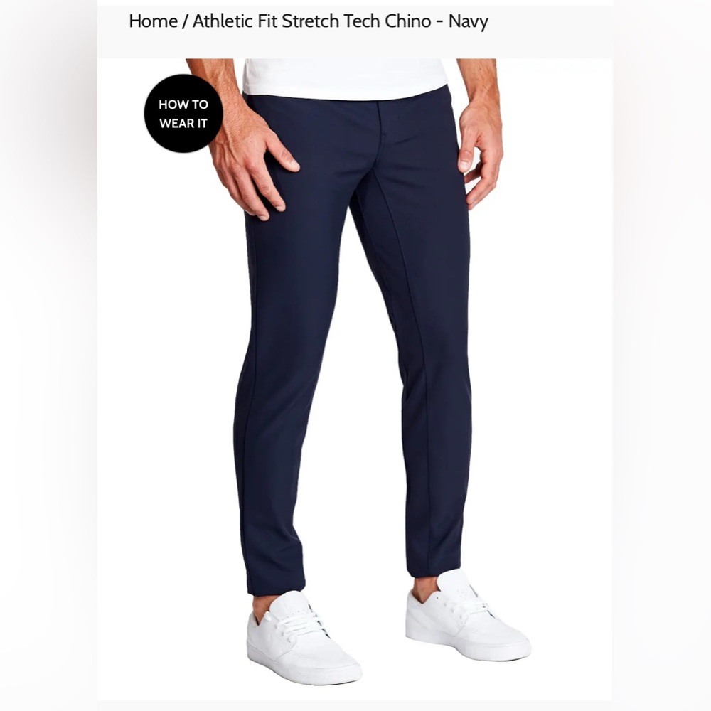Men's State and Liberty Strech Tech Chino Navy 33/29. Great condition.